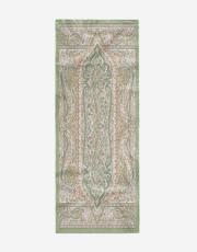 yeşil sawa desenli şal