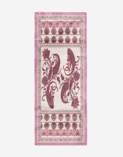 pembe lena desenli şal