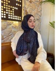 bordo-mavi anka desen 