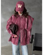 bordo aria eskitmeli kot ceket 