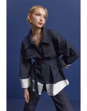 lacivert eliza çizgili ceket 2