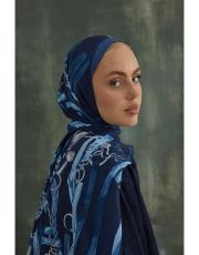 lacivert ria kemerli desen