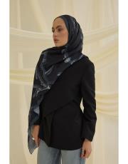 siyah aurora kemerli desen