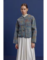 desenli ferry etnik desenli kısa ceket