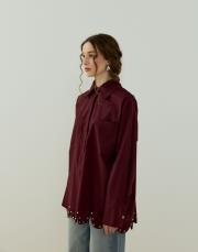 bordo floral gömlek 3