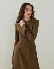 tarçın monoly keten elbise 3