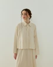 natürel nervürlü keten takım 3