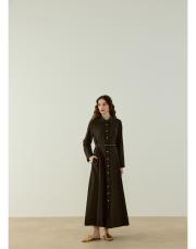 antrasit lera keten elbise