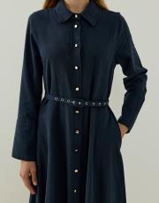 lacivert lera keten elbise 3