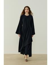 lacivert alina monovizolin elbise 2