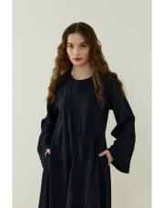 lacivert alina monovizolin elbise 3