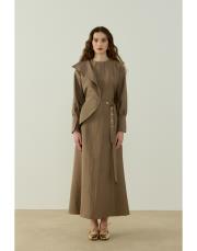 vizon tiana çıt çıt kemerli elbise