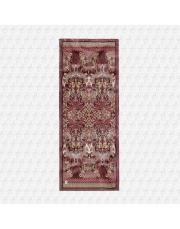 gül kurusu elena desenli floş viskon şal 3