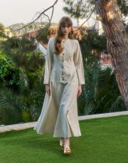 natürel sawana elbise