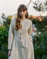 natürel sawana elbise 3