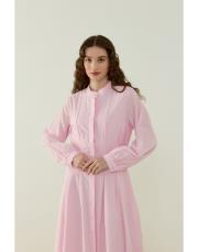 pembe safir vual elbise 2