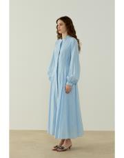 bebe mavisi safir vual elbise 2