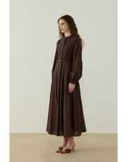 kahve safir vual elbise 2