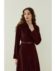 bordo crush vual elbise 3