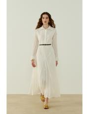 ekru crush vual elbise