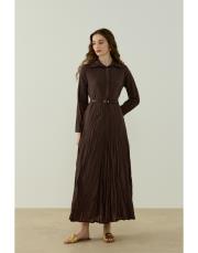 kahve crush vual elbise 2