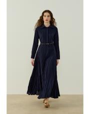 lacivert crush vual elbise