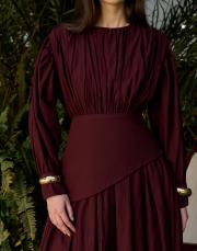 bordo moe vual elbise 3