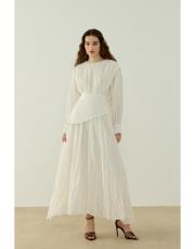 ekru moe vual elbise 2