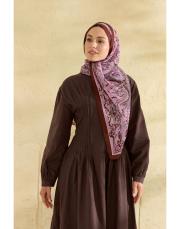 pembe sirius desenli şal