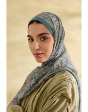 turkuaz sirius desenli şal 4