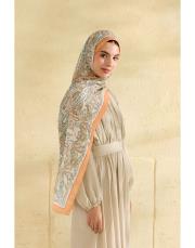 turuncu sirius desenli şal