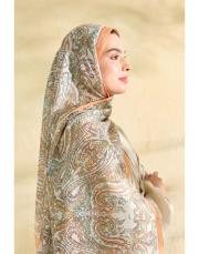 turuncu sirius desenli şal 4