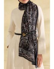 siyah sirius desenli şal 4