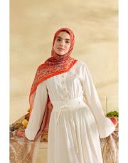 kızıl sirius desenli şal