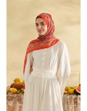 kızıl sirius desenli şal 3