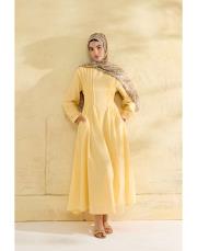 sarı luna desenli şal