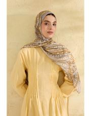 sarı luna desenli şal 3