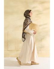 siyah eliza desenli şal 4