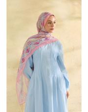 pembe sakura desenli şal