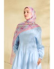 pembe sakura desenli şal 3