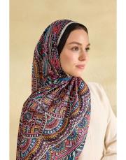 siyah sakura desenli şal 2