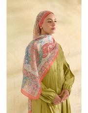 nar çiçeği eva desenli şal 2