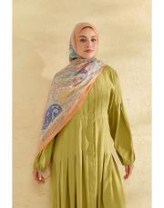 turuncu eva desenli şal 3