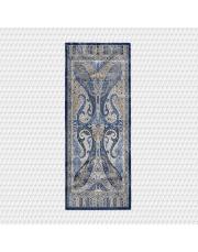 lacivert eva desenli şal 5