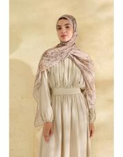 bej miu desenli şal 2