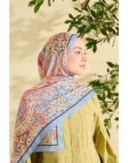 bebe mavisi miu desenli şal