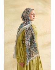 mint flora desenli şal