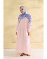 pembe flora desenli şal 3