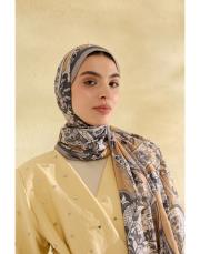 hardal flora desenli şal 2