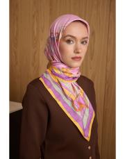 1803 fuşya  fera twill eşarp